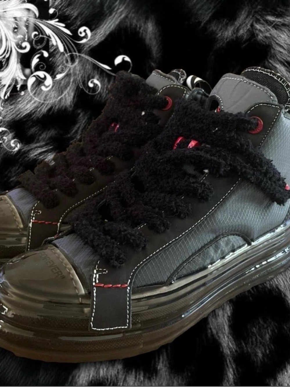 s.i.A collective “virgil forever” rerun high top sneakers